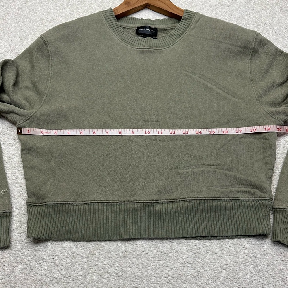 Carbon 38 Women’s Crewneck Sweatshirt Green Size Small - Picture 5 of 6